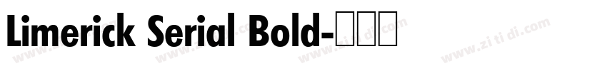 Limerick Serial Bold字体转换